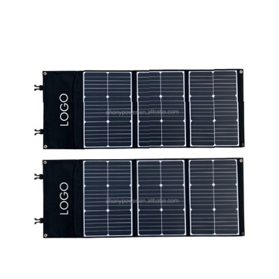 キャンピングカーの小売商RVのモノクリスタル折る太陽電池パネル60W 385*330*16mm
