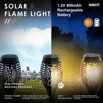 12LED 33LEDの太陽炎の懐中電燈屋外の点滅の防水太陽LEDのライト