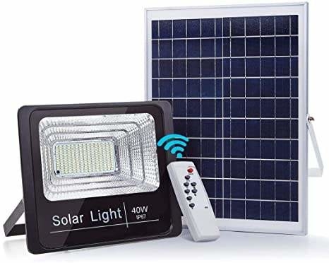 屋外LED 40wの太陽洪水ライト ガレージ チャネルのリモート・コントロールの太陽街灯