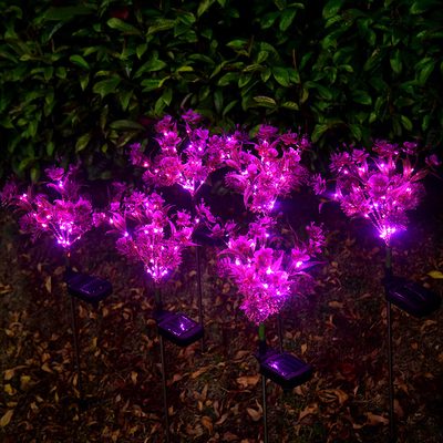 コチョウラン太陽LEDの庭は小さい野生の花を美化する庭の芝生ライトをつける