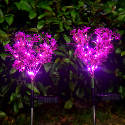 コチョウラン太陽LEDの庭は小さい野生の花を美化する庭の芝生ライトをつける