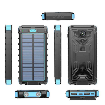 LEDライト携帯電話の防水太陽エネルギー銀行10000mah 280g