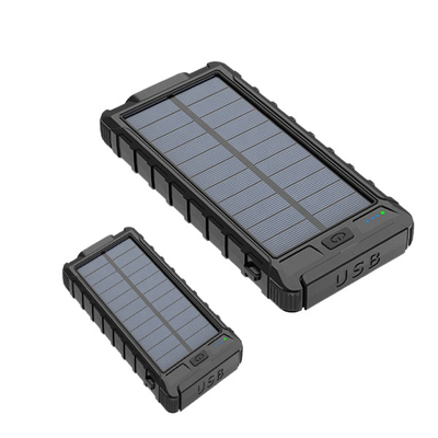 Smartphoneの太陽電池パネルの携帯用充電器の場所10000mAh
