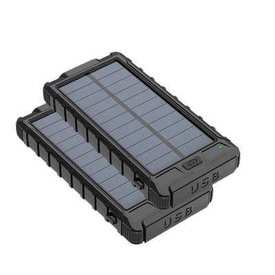 屋外10000mAh太陽電池パネルの充電器銀行280g速い充満サポート