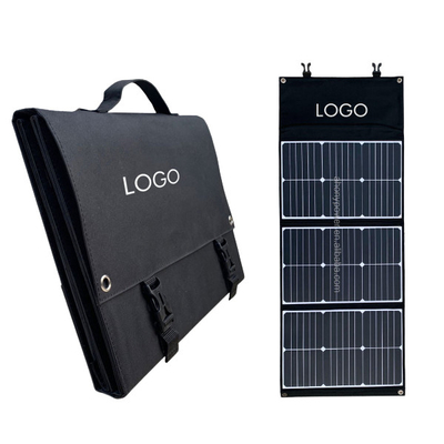 白黒モノクリスタル ケイ素の折り畳み式の太陽電池パネル60W