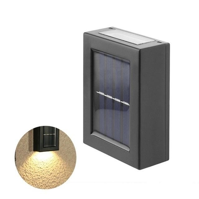 太陽動力を与えられたLEDの壁ライト階段通路の屋外の庭の装飾の上下の2/6LED