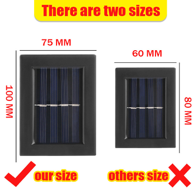 太陽動力を与えられたLEDの壁ライト階段通路の屋外の庭の装飾の上下の2/6LED