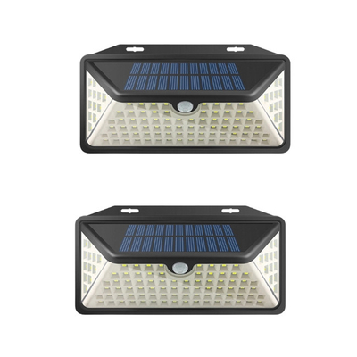 3つの照明モードの防水および耐熱性太陽動力を与えられたLEDの壁軽い550lm