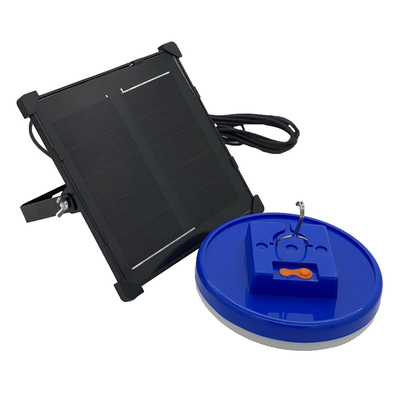 再充電可能な太陽非常灯5V/5Wの太陽電池パネル5mケーブルの倍の頭部