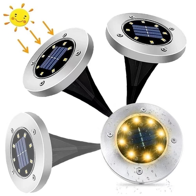 防水太陽動力を与えられた地上の軽い庭の細道8 LEDの太陽動力を与えられたデッキ ライト