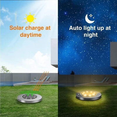 防水太陽動力を与えられた地上の軽い庭の細道8 LEDの太陽動力を与えられたデッキ ライト