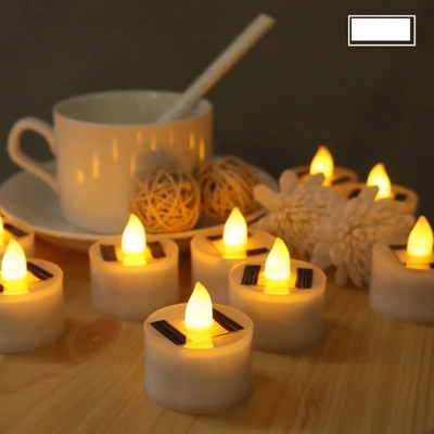 Flameless LEDの太陽動力を与えられた蝋燭は屋内大気の装飾的なライトをつける