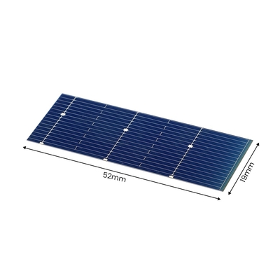 光起電ポータブルのための52*19mm 0.5V 0.24Wの太陽電池パネルの充電器のモノクリスタル システム