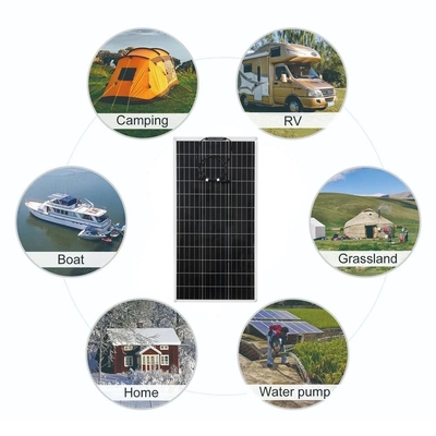 12V電池の携帯用適用範囲が広い細胞のための200W太陽電池パネルのキットの充電器